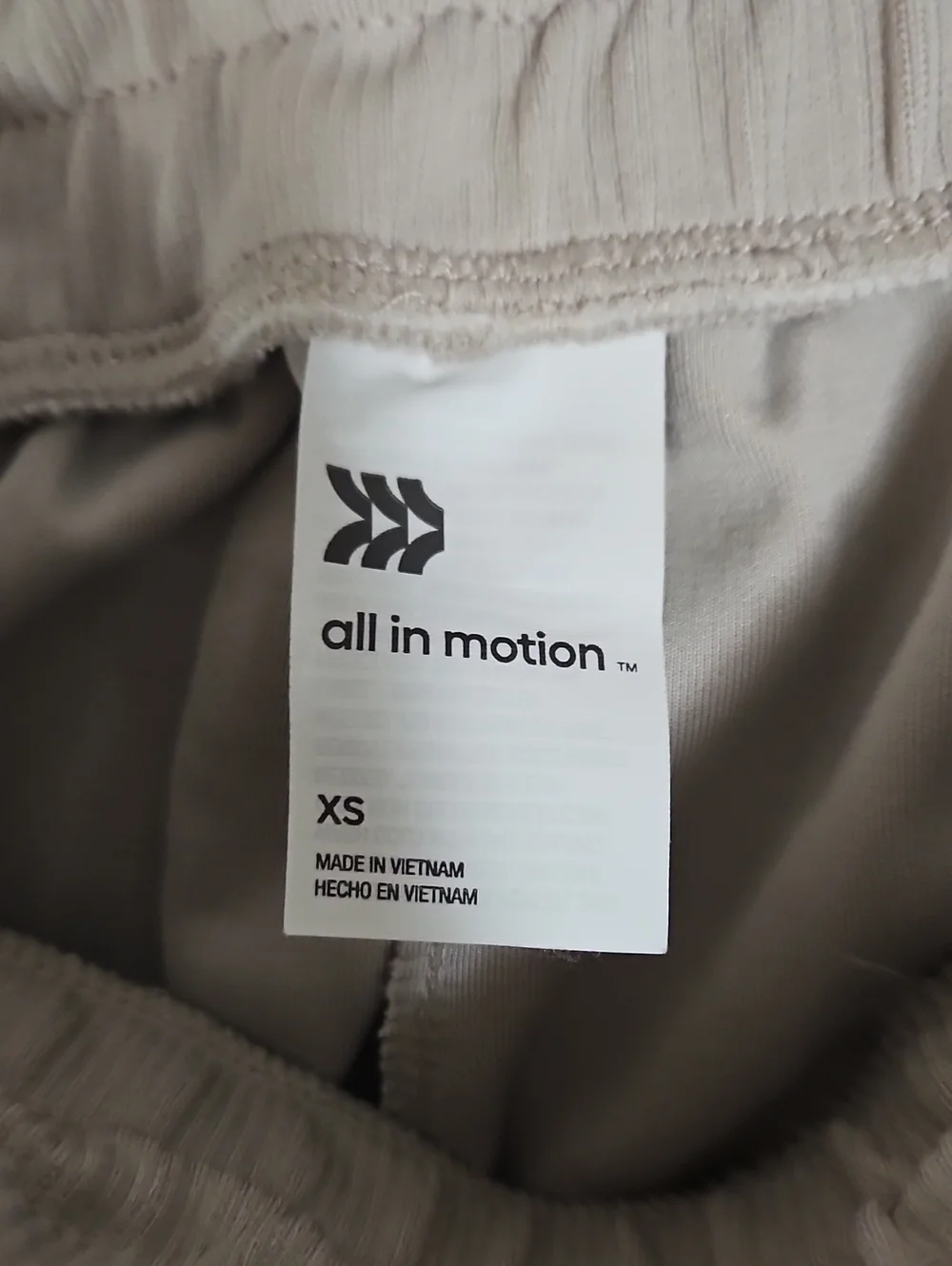 All In Motion XS Women’s Casual Drawstring Shorts - Light Taupe